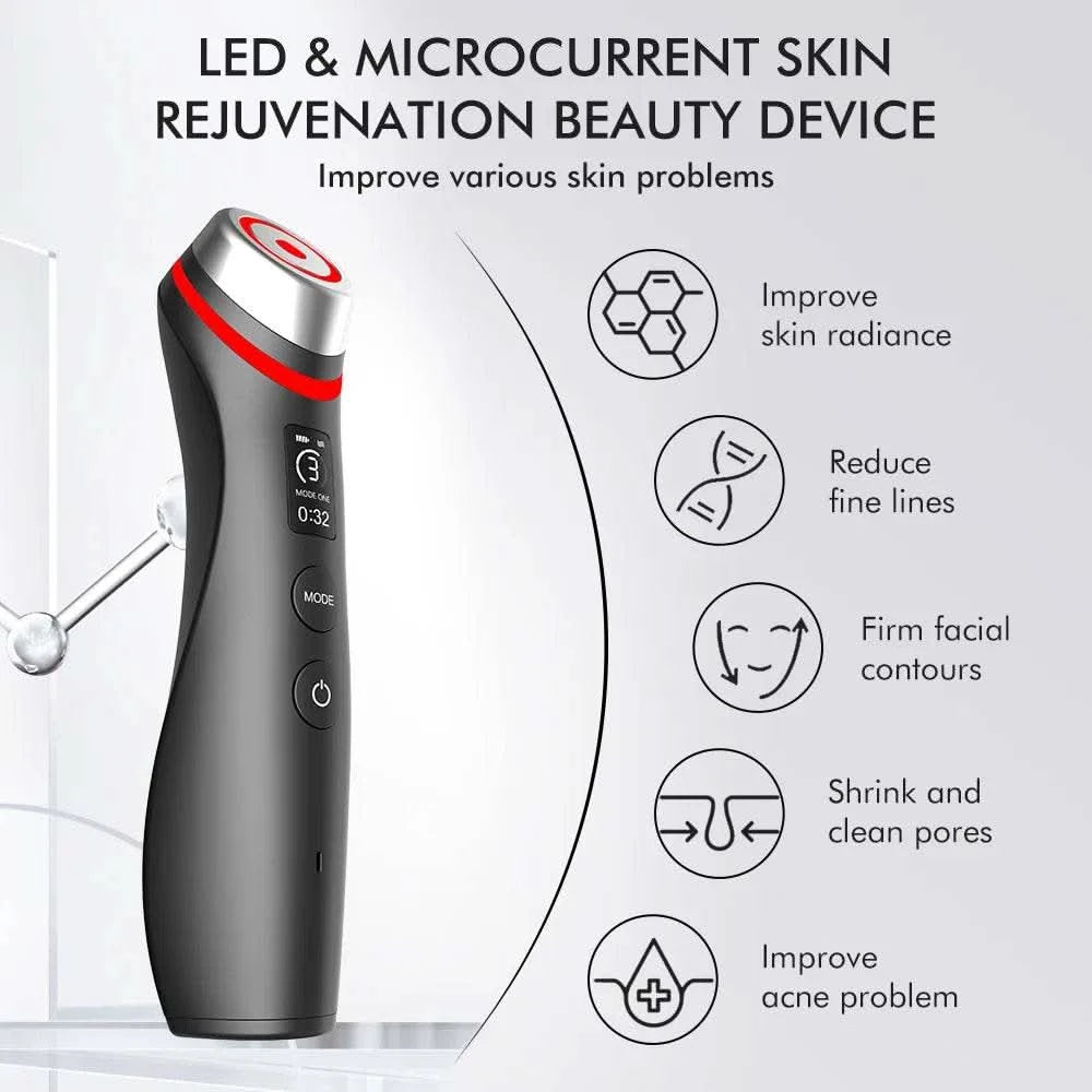 6 in 1 Age Booster Skin Care Facial Glow Booster Beauty Device Facial Skin Care Tools Anti Aging Microcurrent Lift Face Care - M & M Global