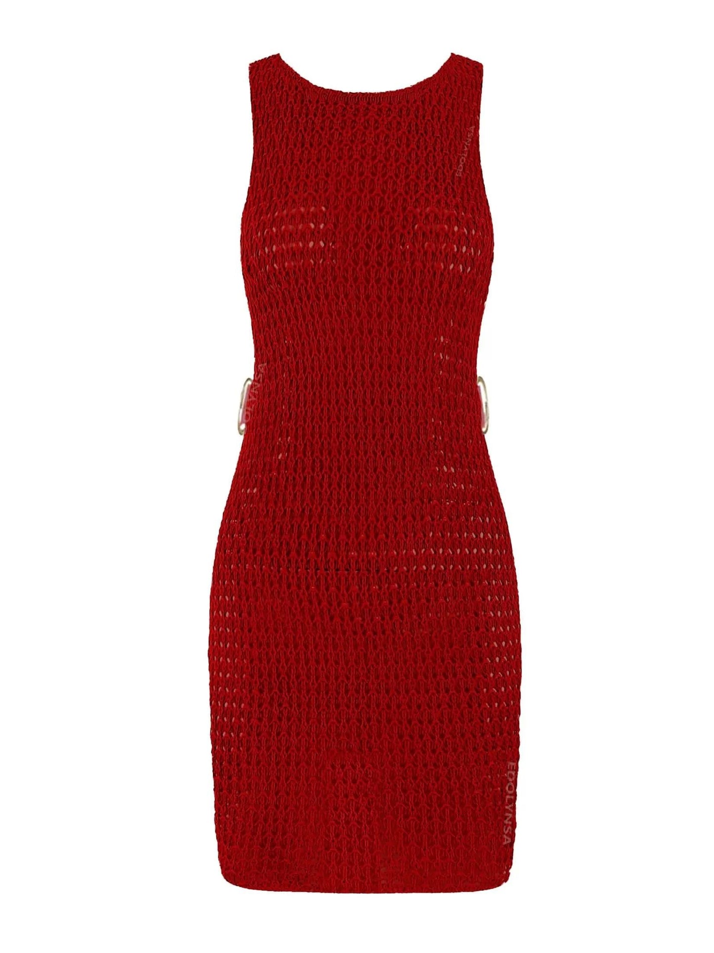 2024 Summer Sexy One Neck Cut Out Circle Decoration Corset Slim Beach Mini Dress Women Seaside Beachwear Swimwear Cover Up A2796 - M & M Global