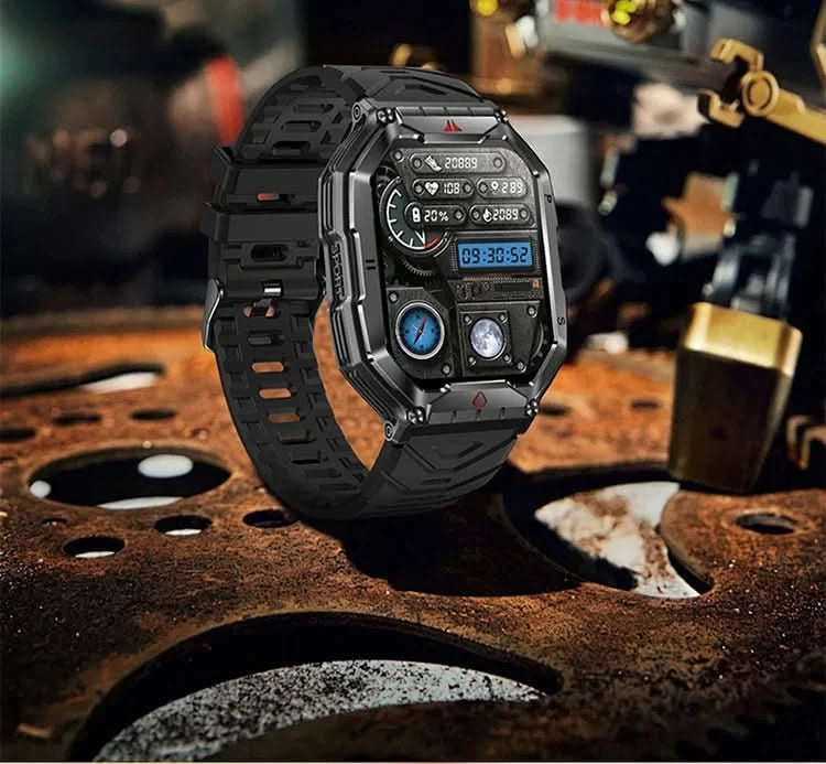 SKMEI Outdoor Sport Compass Smart Watches For Men Women 650Mah Battery 3ATM Waterproof Voice Assistant Bluetooth Call Smartwatch - M & M Global