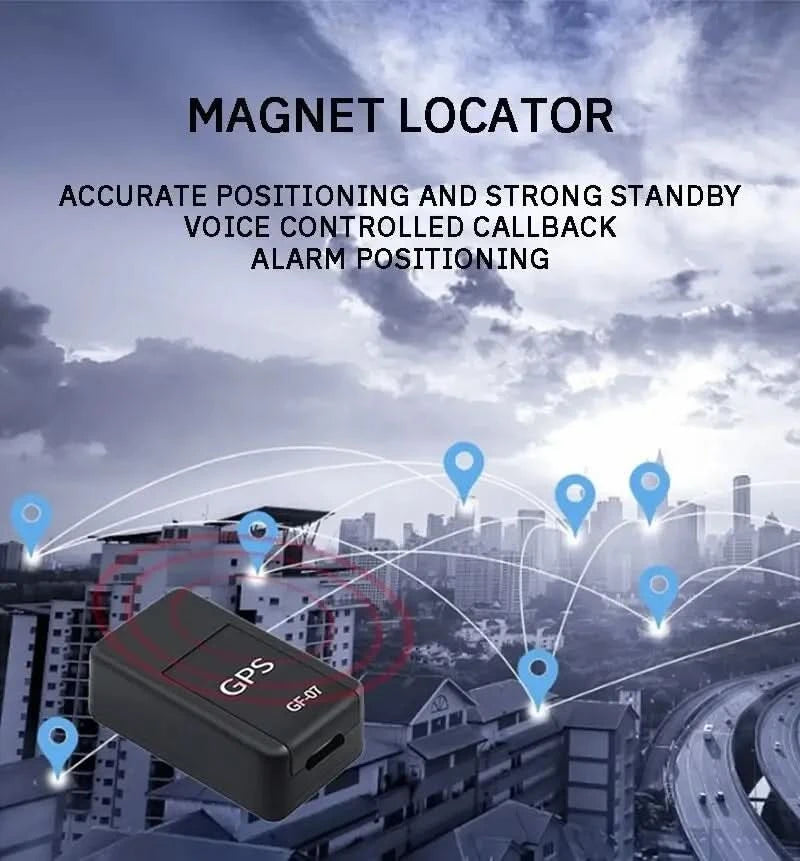 Gf07 Magnetic Mini Car Tracker Gps Real Timetracking Locator Device Magnetic Gps Tracker Real-Time Vehicle Locator Pet Tracker
