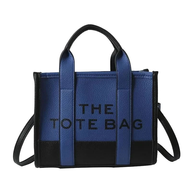 Hot Sale Of The Season New Women's PU Leather 3D Square Shoulder Bag Letter Tote Bag Color Block Fashionable Ladies Crossbody Ba - M & M Global