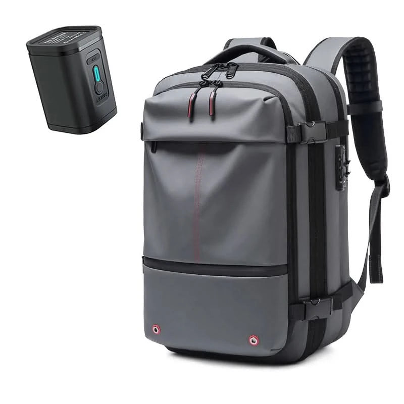Travel Men 17 inch Laptop Backpack vacuum compression Backpack Business Large Capacity school Backpack expand outdoor backpack - M & M Global