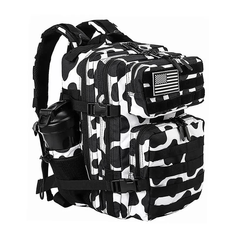 LHI 45L/35L/25L Tactical Backpack for Men and Women Waterproof Athlete Gym Outdoor Bag Travel Hiking Rucksack with Bottle Holder - M & M Global