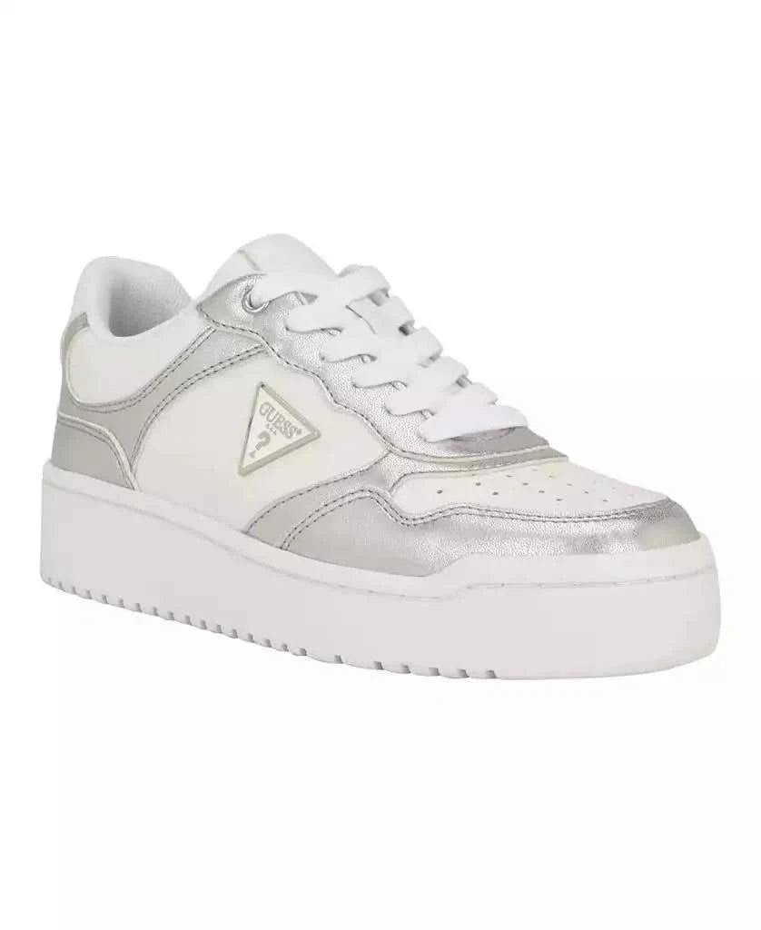 GUESS | Women's Miram Platform Lace-Up Court Sneakers - M & M Global