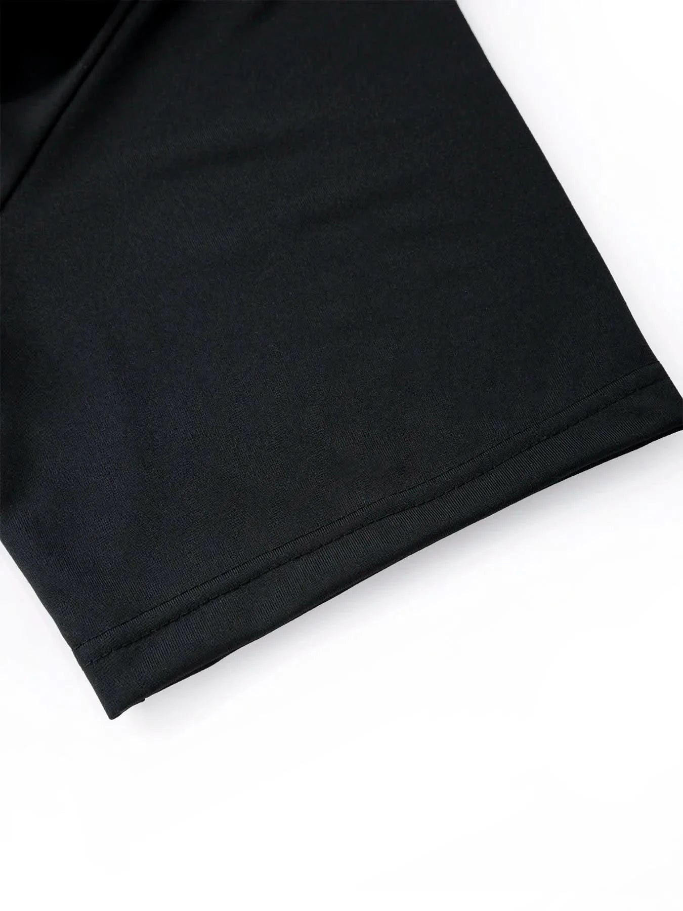 Summer Men's Short Sleeve Solid Color Zipper Collar Shirt Casual Sports T-Shirt Streetwear Daily Outdoor Activities Men's Top - M & M Global