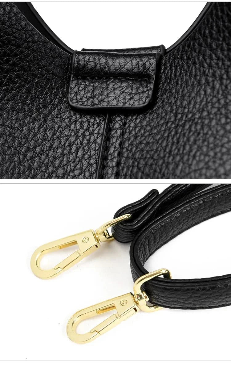 Soft Leather Handbags for Women Vintage Shoulder Bag Luxury Designer Ladies Large Capacity Bags Sac A Main - M & M Global