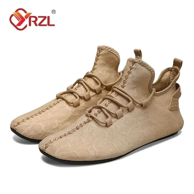 YRZL Men Mesh Loafers Driving Moccasins High Quality Flats Walking Shoes Breathable Non Slip Casual Loafers Summer Mens Shoes - M & M Global