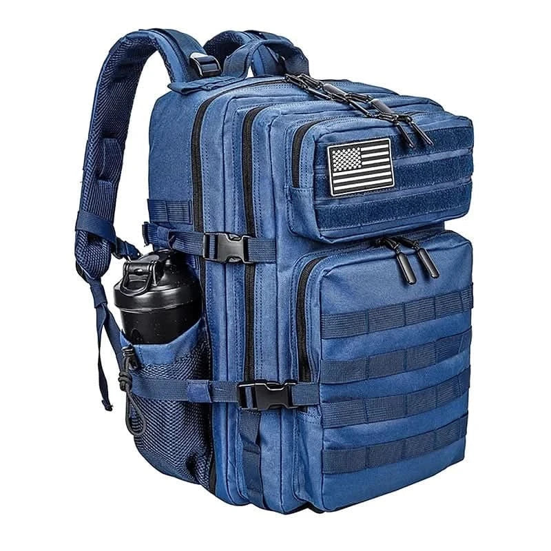LHI 45L Tactical Backpack for Men and Women Large Athlete Gym Bag Outdoor Sports Hiking Survival Rucksack with Bottle Holder - M & M Global