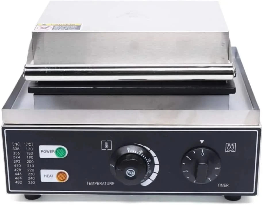 110V Nonstick 2-Shape Commercial Electric 5pcs Hot Dog Maker Machine Waffle Baker Electric Waffle Maker Muffin Machine Corn Dog - M & M Global