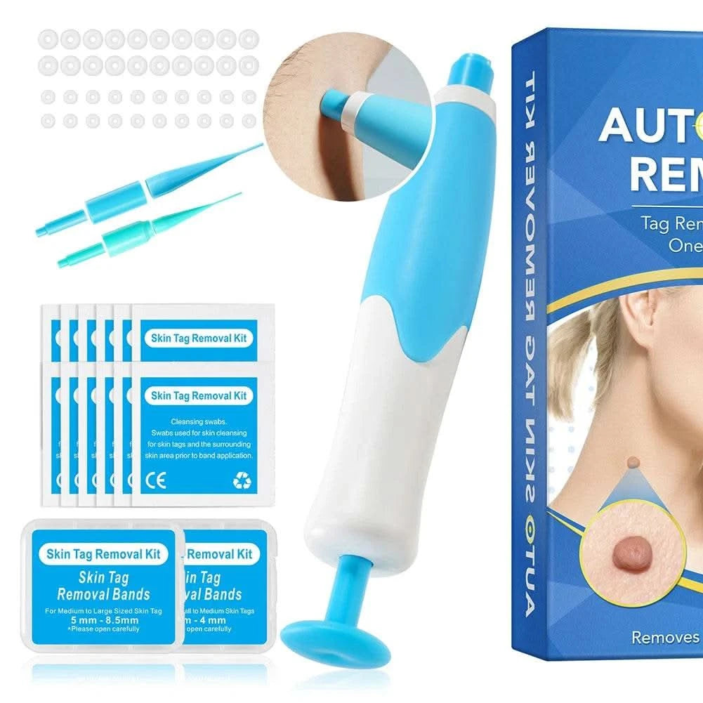 2 IN 1 Auto Micro Skin Tag Remover Device Standard And Micro Skin Tag Removal Kit Adult Mole Wart Remover Face Care Beauty Tools - M & M Global