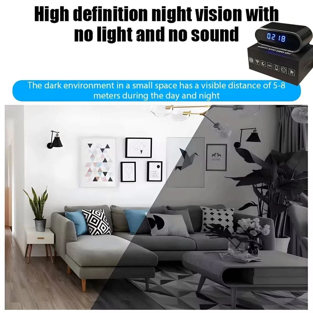 Improved HD 4K WiFi mini camera, upgraded infrared night vision, motion detection, remote viewing, HD wireless camera - M & M Global