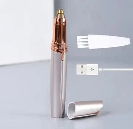 USB Electric Eyebrow Trimmer Makeup Painless Eye Brow Epilator Mini Shaver Razors Portable Facial Hair Remover Women Depilator - M & M Global