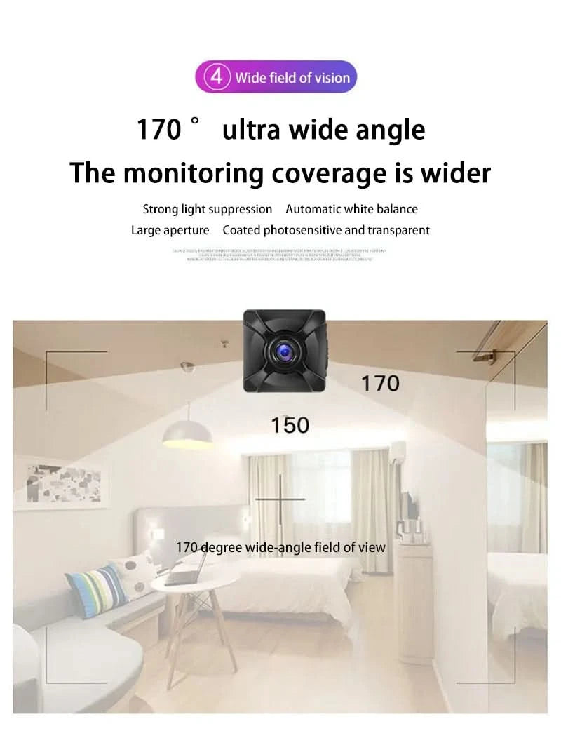 Xiaomi X5 1080p Mini Wireless Camera Wifi Ip/ap Remote Monitor Rechargeable Battery Motion Detection Portable Camcorders Home - M & M Global