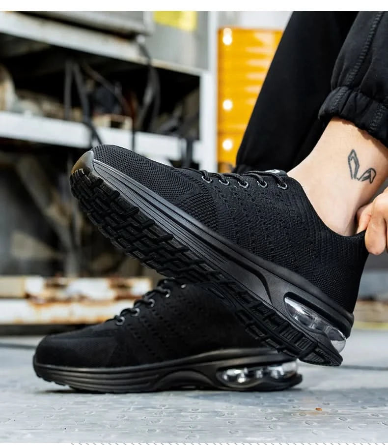 Men's Work Safety Shoes, Steel Toe Shoes, Puncture Resistant Impact Resistant Wear-resistant Outdoor Fashionable Sports Shoes
