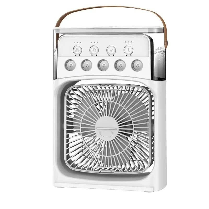Portable 3 in 1 Mini AC Air Cooler Fan Humidifier with LED Light for Home Office Bedroom Camping Cooling - M & M Global
