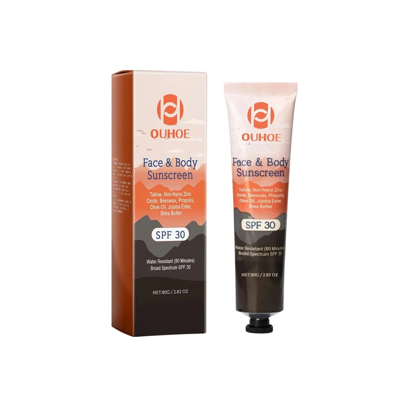 Facial Body Sunscreen SPF 30+ Anti Sun Protection Effectively Lightweight Moisturizer Waterproof Refreshing Oil Control Sunblock - M & M Global