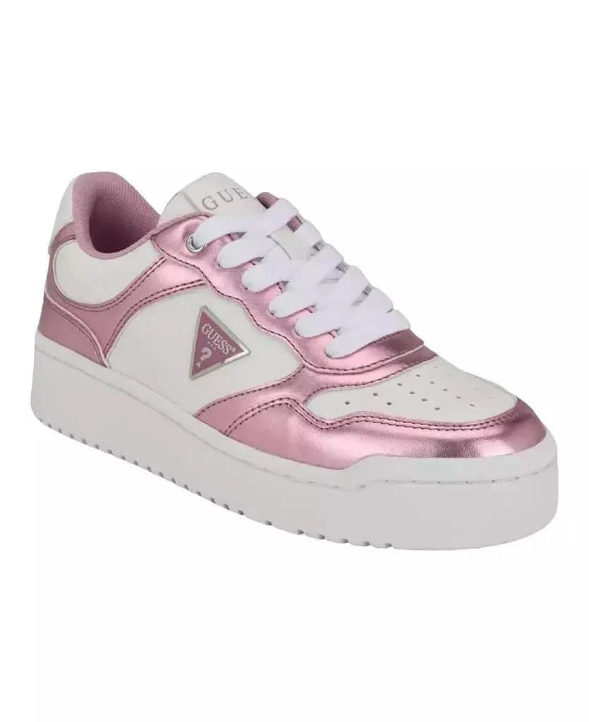 GUESS | Women's Miram Platform Lace-Up Court Sneakers - M & M Global