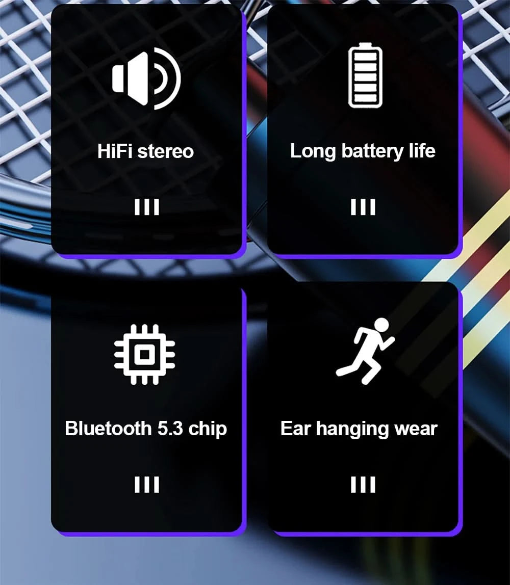 Lenovo LP75 Sports Wireless Earphones with Mics,Button Control, LED Power Display,Hifi Stereo Sound Bluetooth 5.3 TWS Headphones - M & M Global