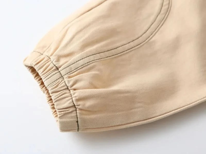 Wholesale New Children Boy Trousers Embroiedry Pockets Spliced Kids Boys Pants Casual Cotton Infant Babys Boys Bottoms 2-8Y Pant - M & M Global