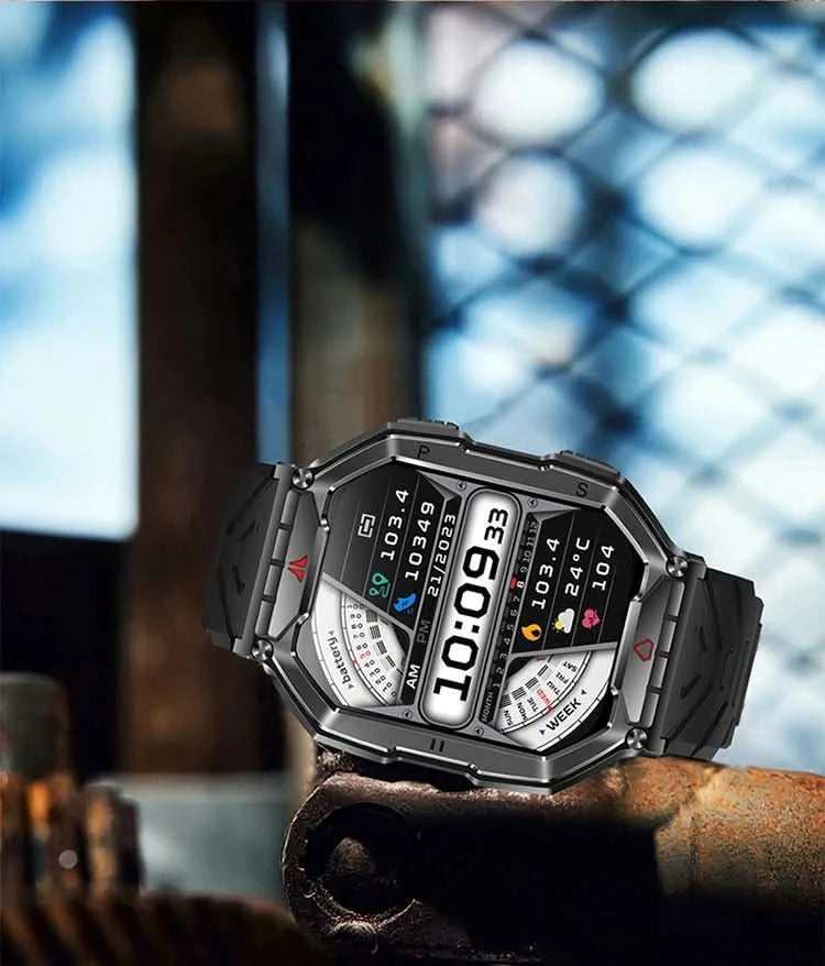 SKMEI Outdoor Sport Compass Smart Watches For Men Women 650Mah Battery 3ATM Waterproof Voice Assistant Bluetooth Call Smartwatch - M & M Global