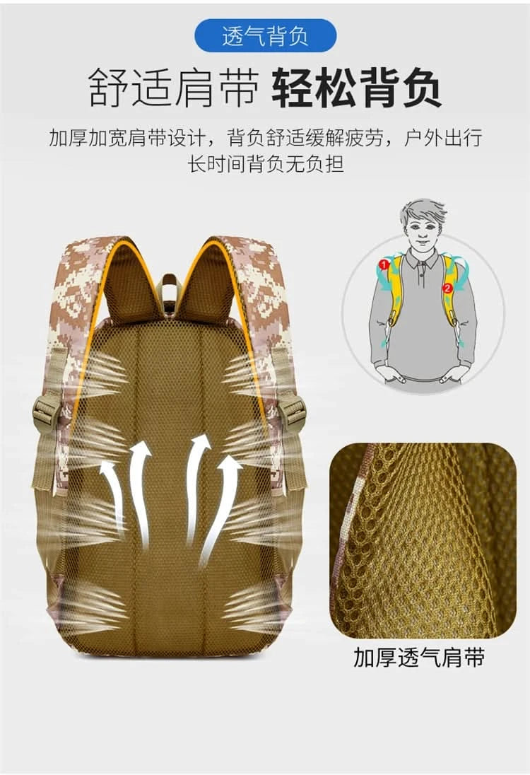 High Quality Large Capacity Outdoor Tactical Backpacks Waterproof Multi Functional hiking bag Outdoor Trekking Camping Backpack - M & M Global