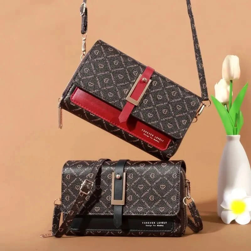 Mini Women's Wallet Handbag Multi Card Large Capacity Casual Shoulder Bag Mobile Phone Packet Fashion New Style Crossbody Wallet - M & M Global