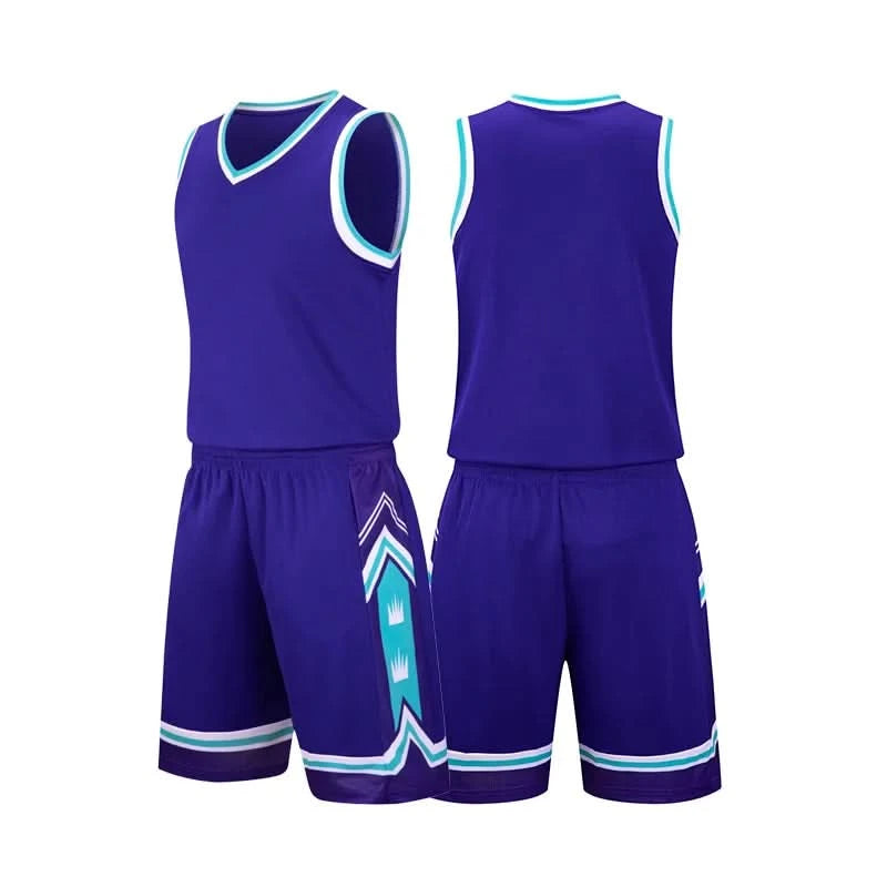 Kid Basketball Jersey Quick-drying Training Uniform Shirts Children Sportswear Kit Boys and Girls Tracksuit Sport Suit Clothes - M & M Global