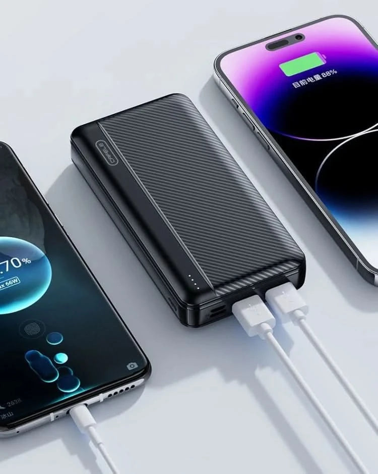 Large Capacity Power Bank 200000mAh 20000mah Fast Charging Portable for Android Mobile Phone Universal BCAK - M & M Global