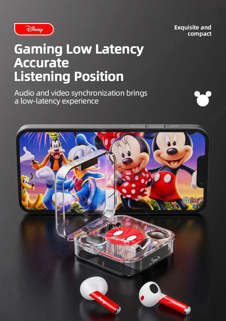 Choice US Disney LK-10 Wireless Bluetooth 5.2 TWS Earphones Sport Headset Noise Reduction Earbuds HIFI Music Headphones with Mic