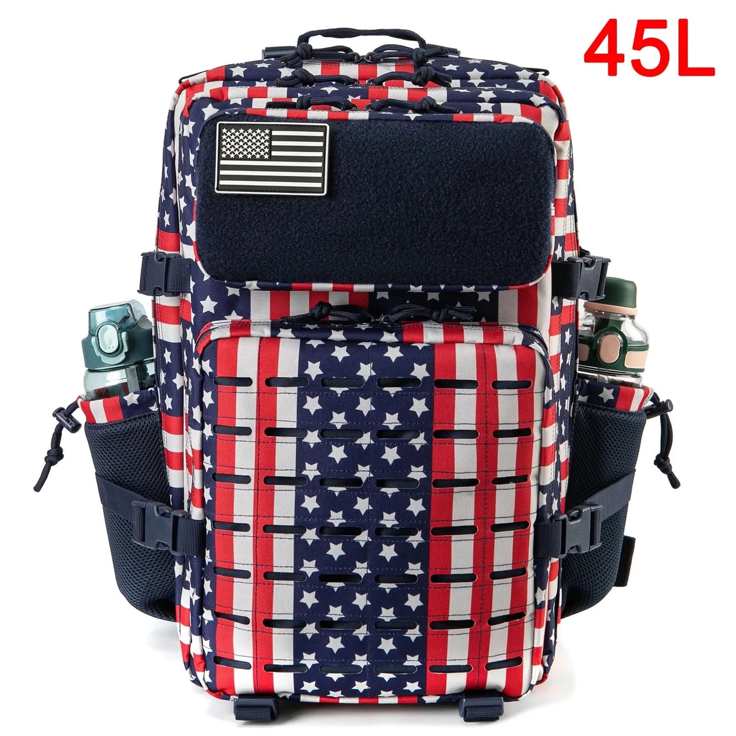 25L/45L Tactical Backpack for Men and Women Outdoor Survival Bug Out Bag Small School Rucksack Hking with Bottle Holder - M & M Global