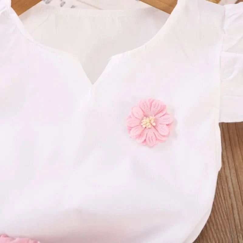 New Summer Fashion Baby Clothes Suit Children Girls Vest Shorts 2Pcs/Sets Toddler Clothing Infant Casual Costume Kids Tracksuits - M & M Global