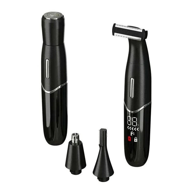 4 in 1 Intimate Areas Haircut Shaver Women Bikini Line Sensitive Razor Balls Pubic Hair Shaving Trimmer Face Beard Clipper 5683A - M & M Global