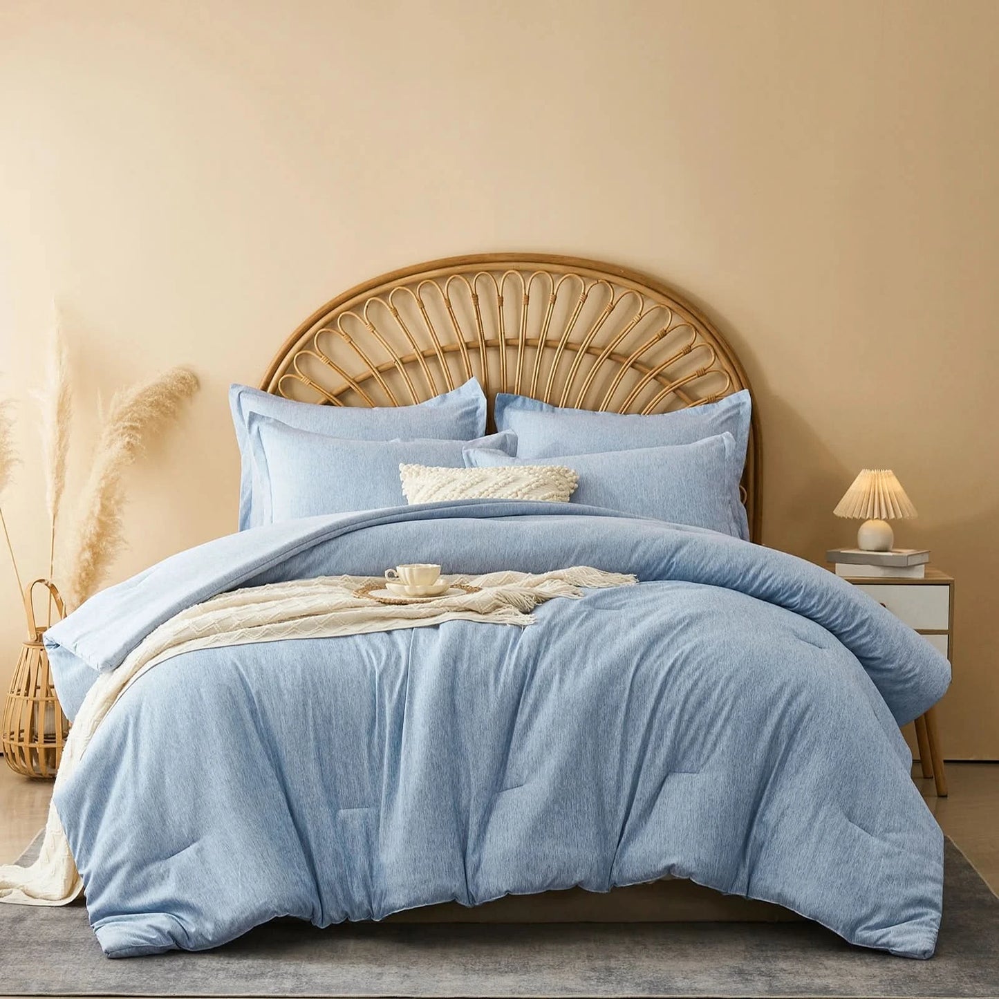Comforter Sets - 2/3 Pieces in a Bag, Bedding Sets with Comforters, Pillowsham, Room Decro , Cationic Dyeing Process