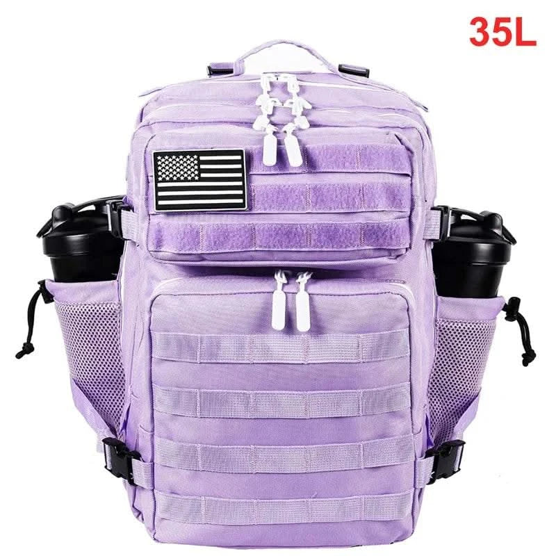 35L Tactical Backpack for Women Men Molle Outdoor Travel Camping Hiking Bag Sports Weekend Athlete Gym Rucksack Dual Cup Holders - M & M Global