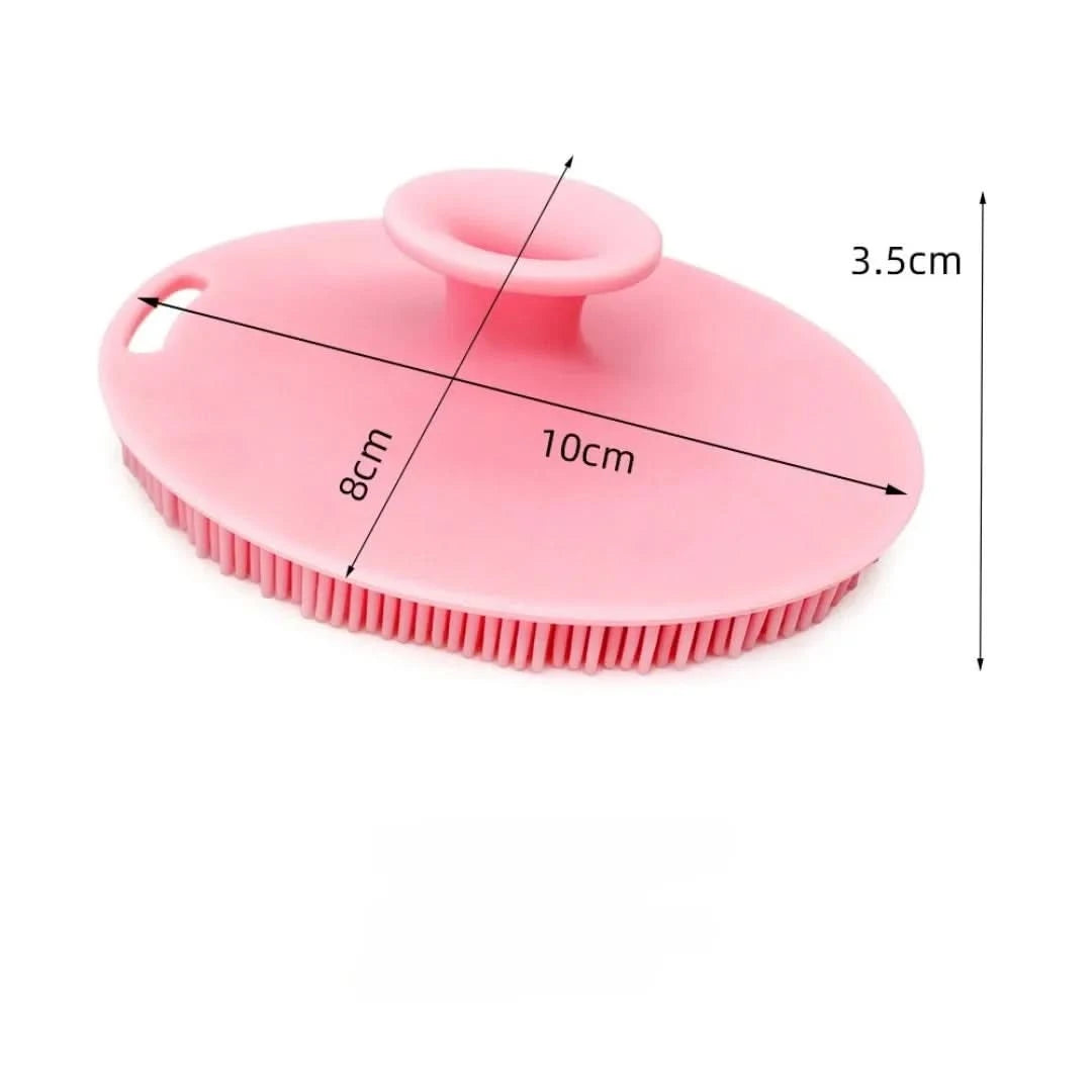 Soft Silicone Exfoliating Brush Cleanser Manual Body Cleansing Body Care Scrubber Shower Gentle Massage Silicone Face Bath Brush - M & M Global