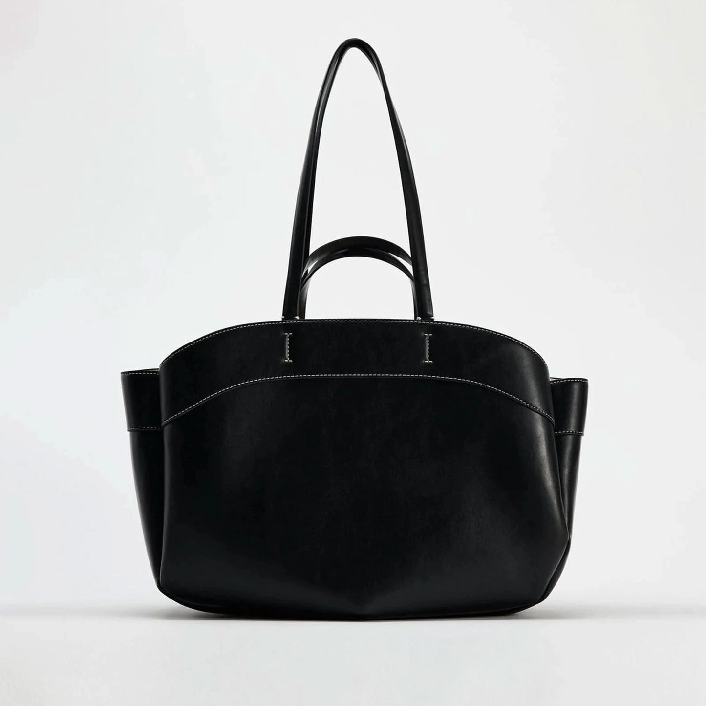 Women Tote Bag Underarm Pouch Large Capacity Pu Leather Shoulder Bag Retro Crossbody Bag Casual Portable Bucket Bags Handbag - M & M Global
