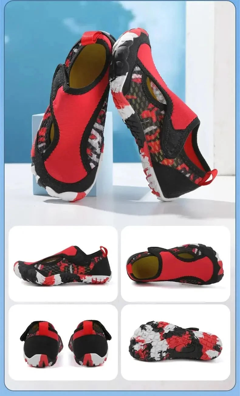 Swimming Beach Sneakers Children Diving Surfing Boating Wading Sports Shoes Kids Aqua Barefoot Water Shoes Quick-Dry Boys Girls - M & M Global
