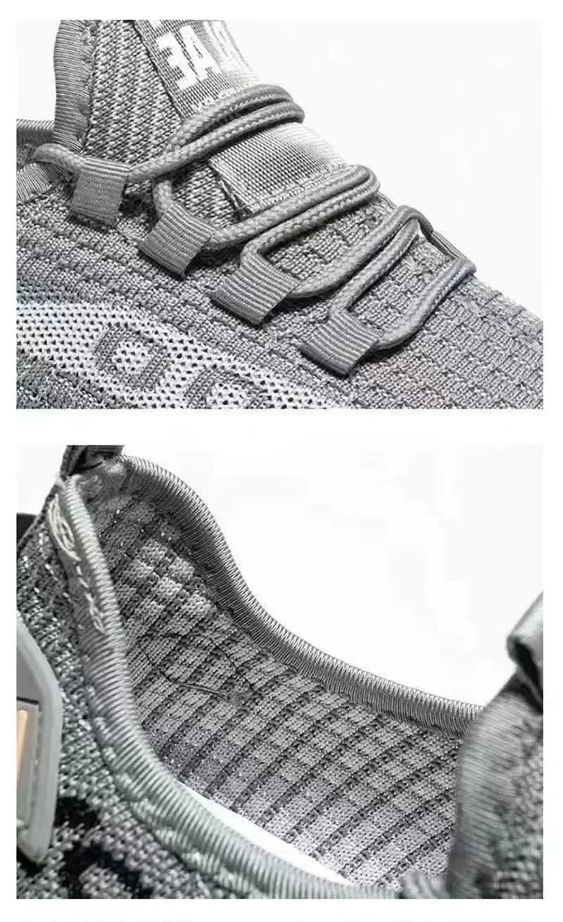 Net shoes a slip-on men's sports shoes net shoes breathable lazy shoes light soft sole casual shoes men's shoes 2024new - M & M Global