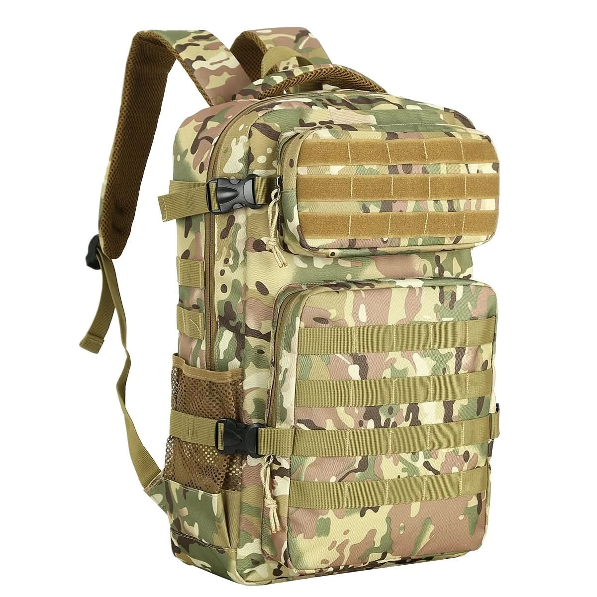 Multifunctional Tactical Backpack Camouflage Cycling Backpack Outdoor Waterproof Travel Hiking Mountaineering Leisure Sports Bag Outdoor Backpack - M & M Global