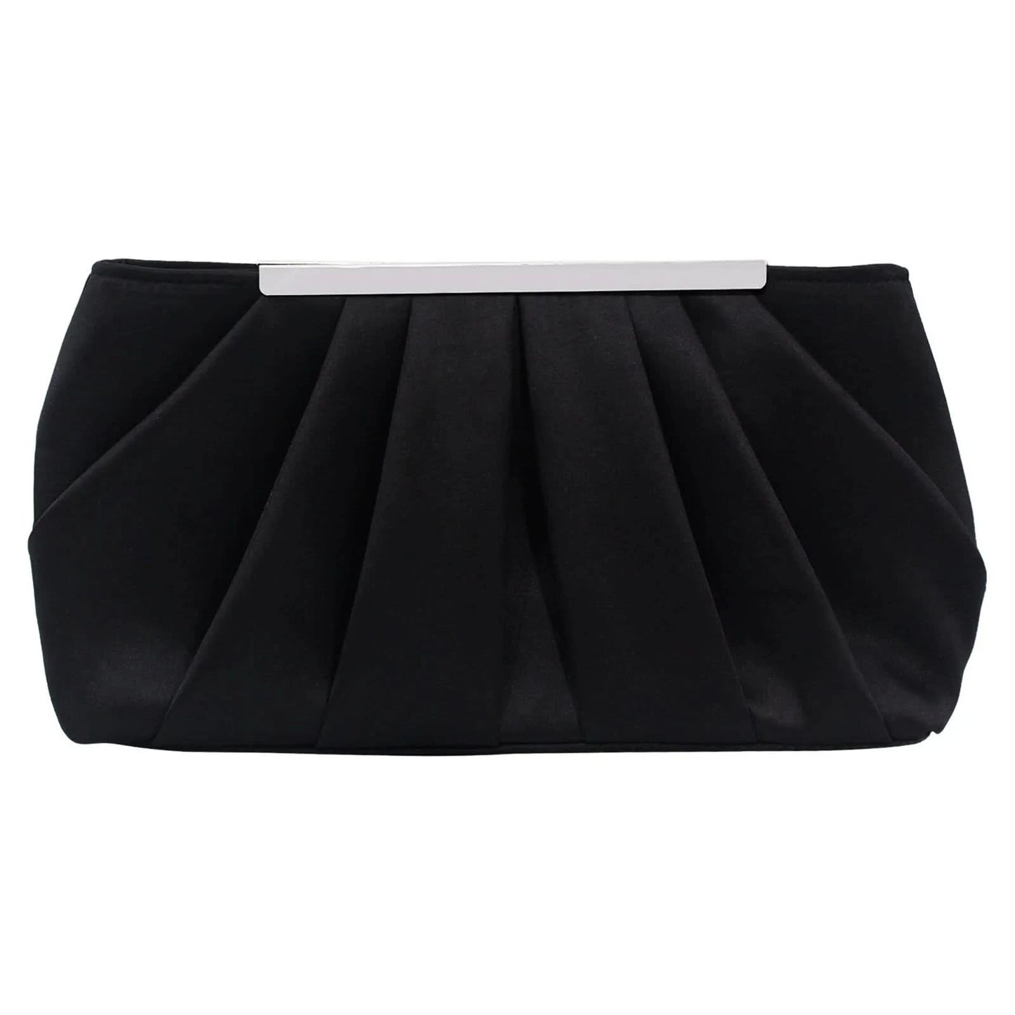 European and American pleated silk polyester dinner bag, simple and generous ladies hand bag, large capacity ladies bag - M & M Global