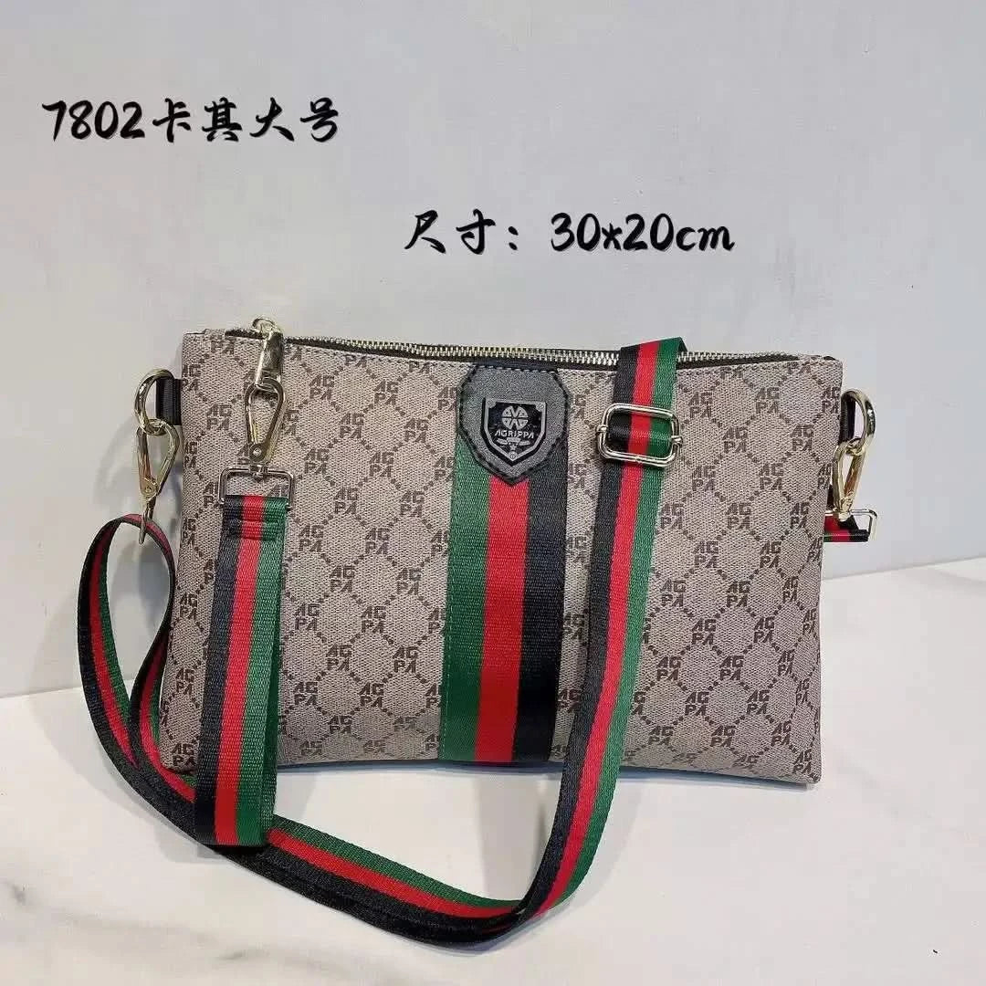 New men's and women's universal casual crossbody bag Fashion printed one-shoulder hand bag all-matching commuter bag - M & M Global