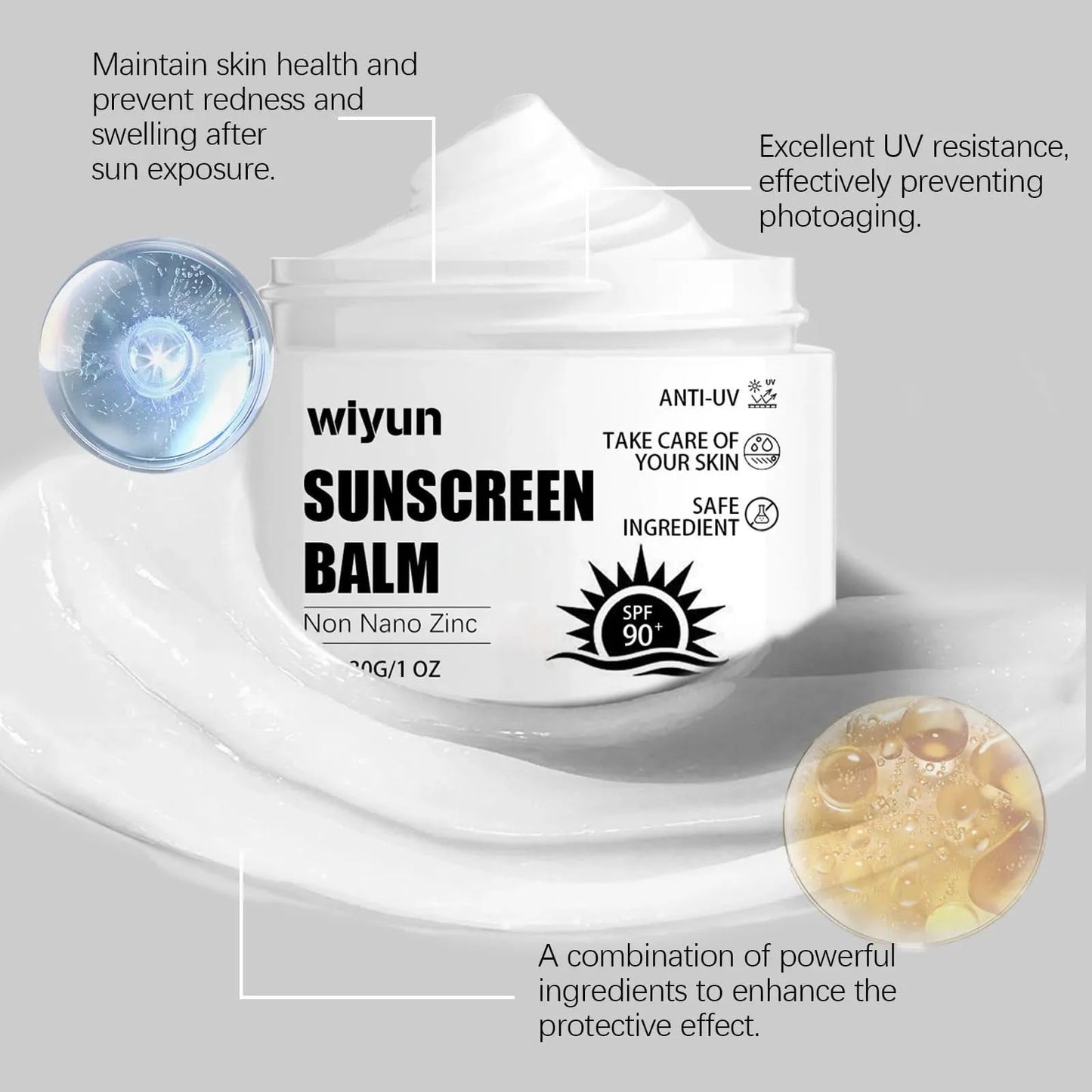 Facial Body Sunscreen Anti UV SPF90 Shine Protection Sunblock Solar Isolation Oil-Control Refresh Moisturizer Brighten Sun Cream - M & M Global
