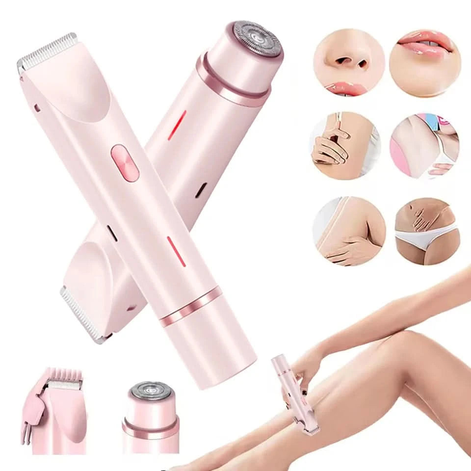 Women Hair Removal Razor Electric Epilator Portable Painless Pubic Legs Body Hair Trimmer for Ladies Bikini Underarms Legs Hair - M & M Global