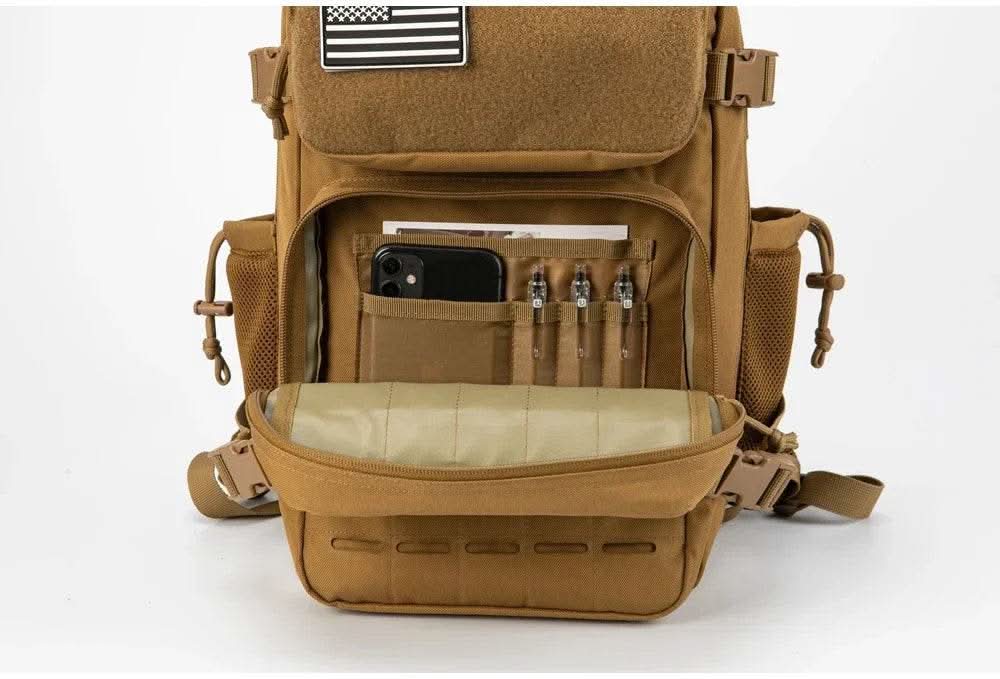 25L/45L Tactical Backpack for Men and Women Outdoor Survival Bug Out Bag Small School Rucksack Hking with Bottle Holder - M & M Global