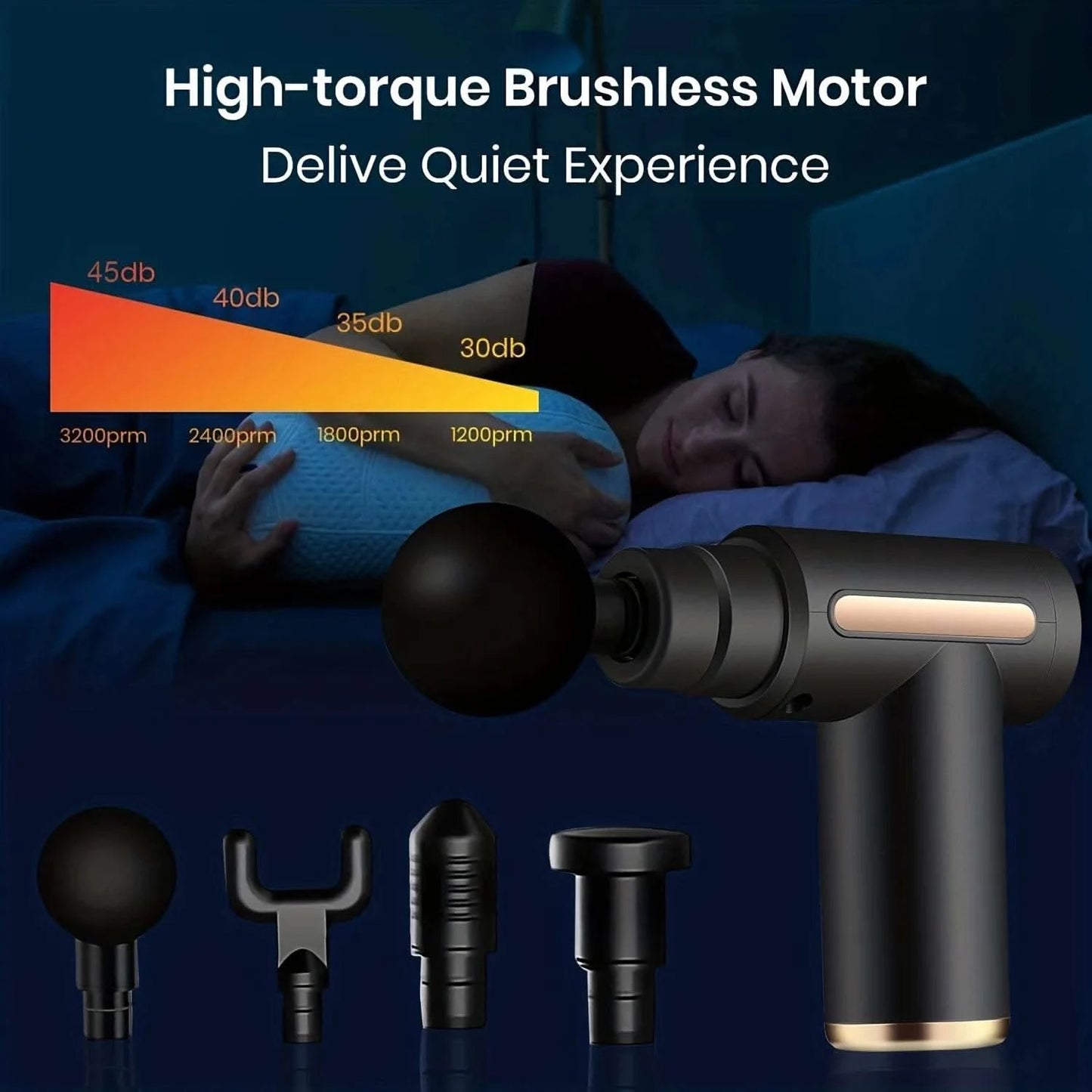 99 Level Massage Gun Fascia Deep Muscle Relax Body Neck Massager Electric Fitness Equipment Noise Reduction Male Female - M & M Global