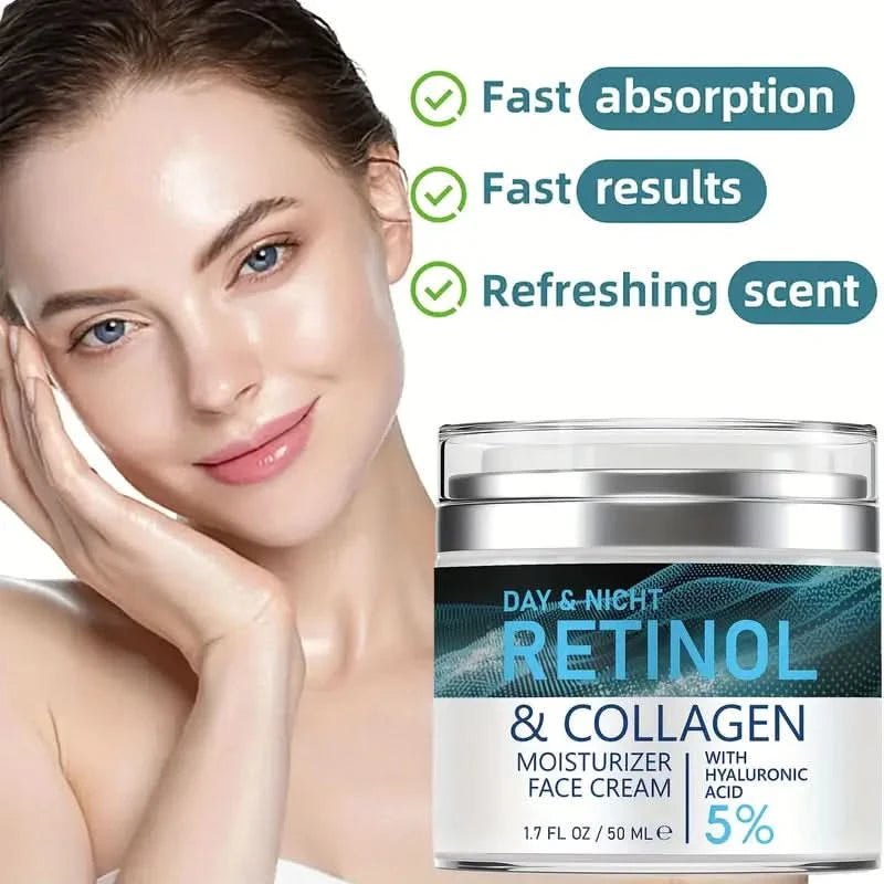 ENVISHA Face Skin Care Retinol Collagen Cream Anti-aging Wrinkle Deep Hydration Moisturizing Skin Health Whitening Exfoliation - M & M Global