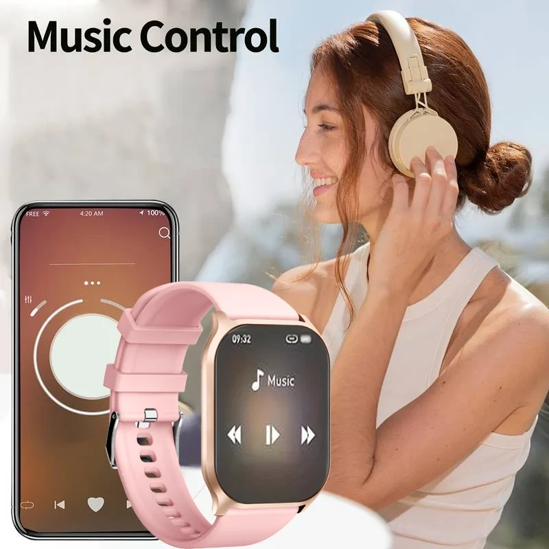 Smart watch, wireless calling /dial, multi -Sport mode,Suitable for men and women, Sleep Monitoring, for iPhone/Andriod