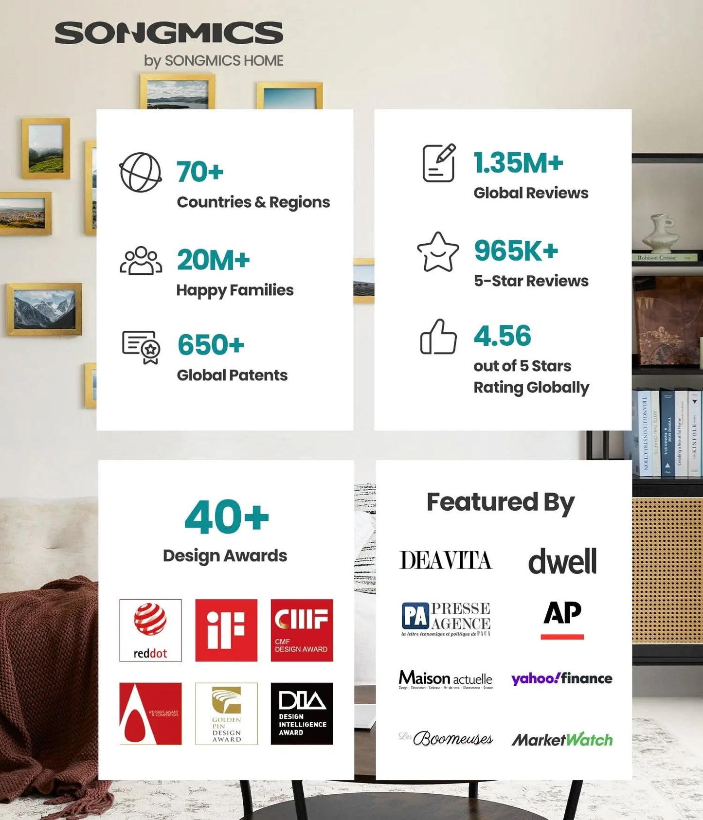 SONGMICS Watch Box, 10-Slot Watch Case with Large Glass Lid, Removable Watch Pillows, Watch Box Organizer, Gift for Loved Ones - M & M Global