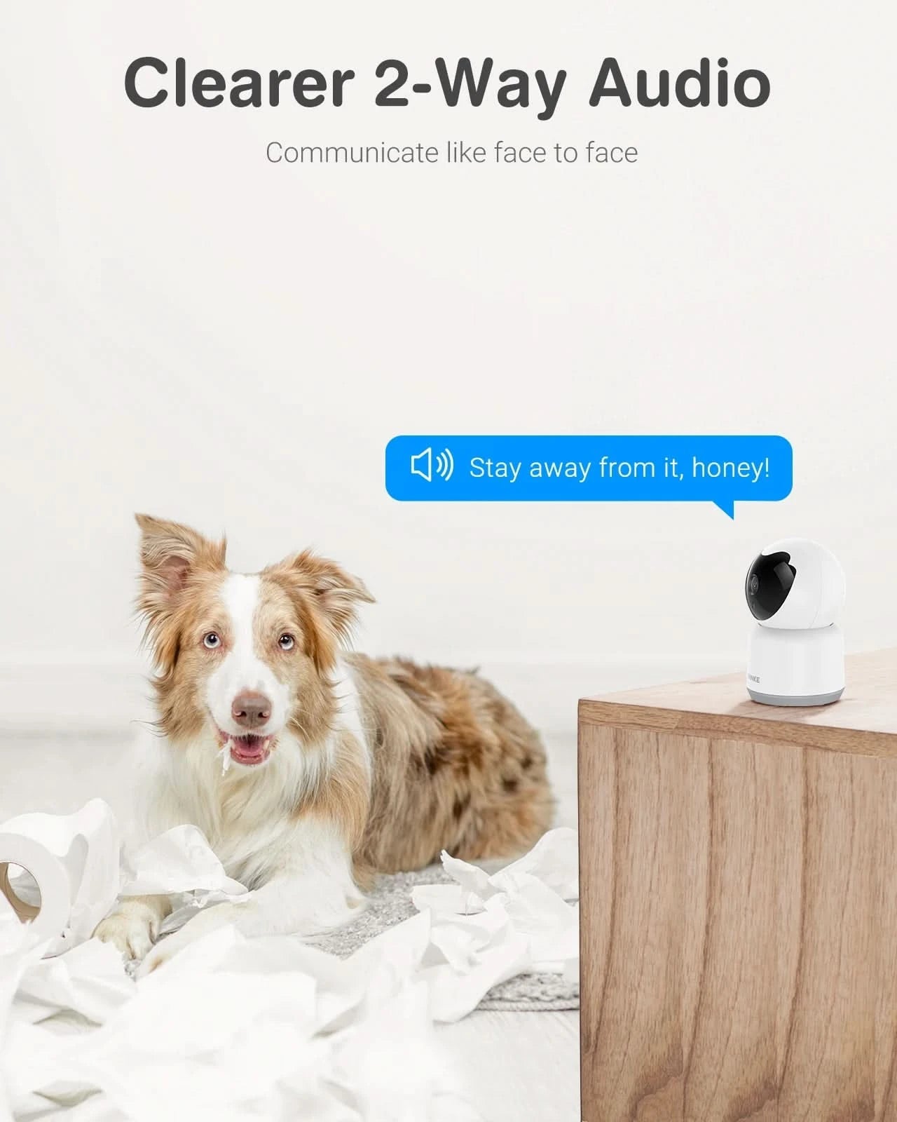 Annke 3MP Wifi IP Camera Indoor AI Human Detect Wireless Camera H.264+ P2P Audio Security CCTV Surveillance Camera Baby Monitor