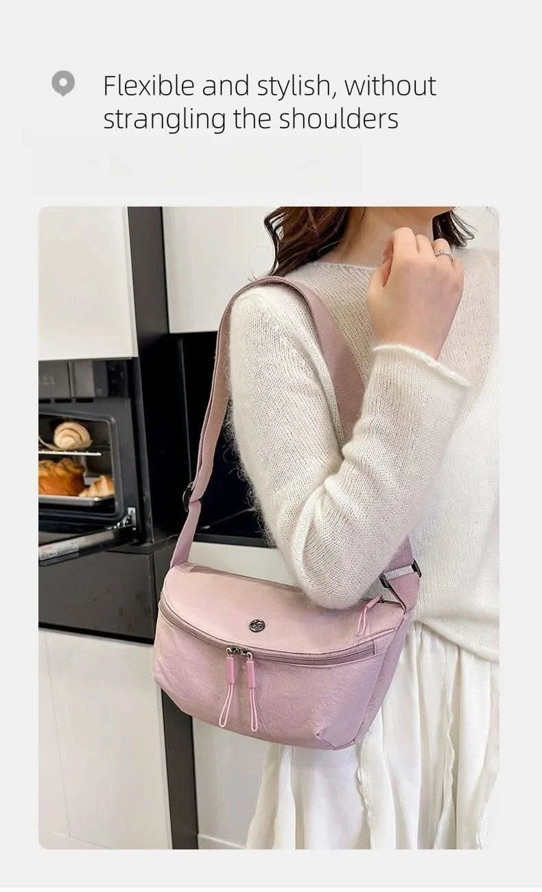 Bag Women 2025 New Korean Versatile Popular Saddle Bag Shoulder Bag Sports Commuter Crossbody Multi functional Backpack - M & M Global